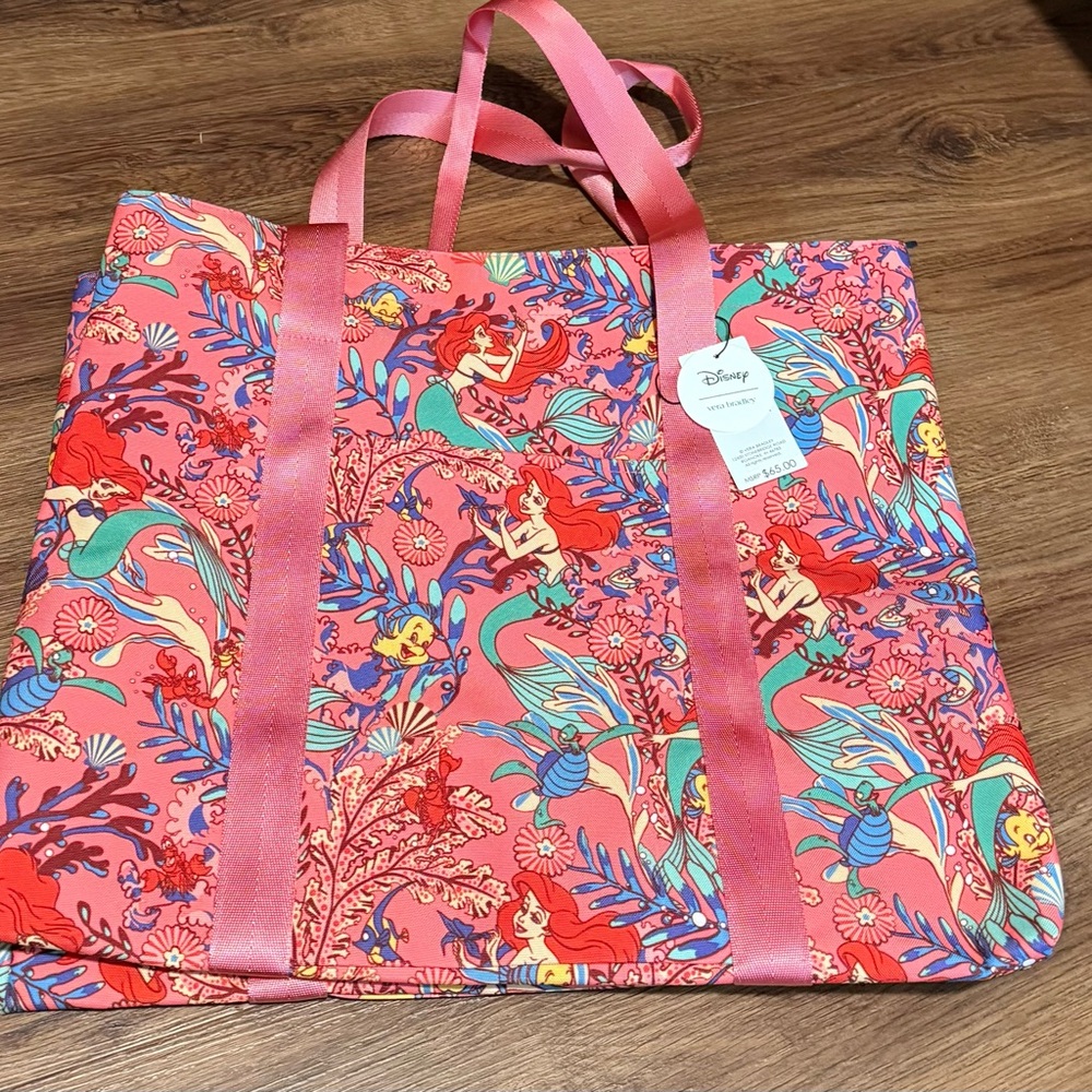Vera Bradley Ariel’s Pink Lagoon Tote & Beach Towel Set - Picture 2 of 7